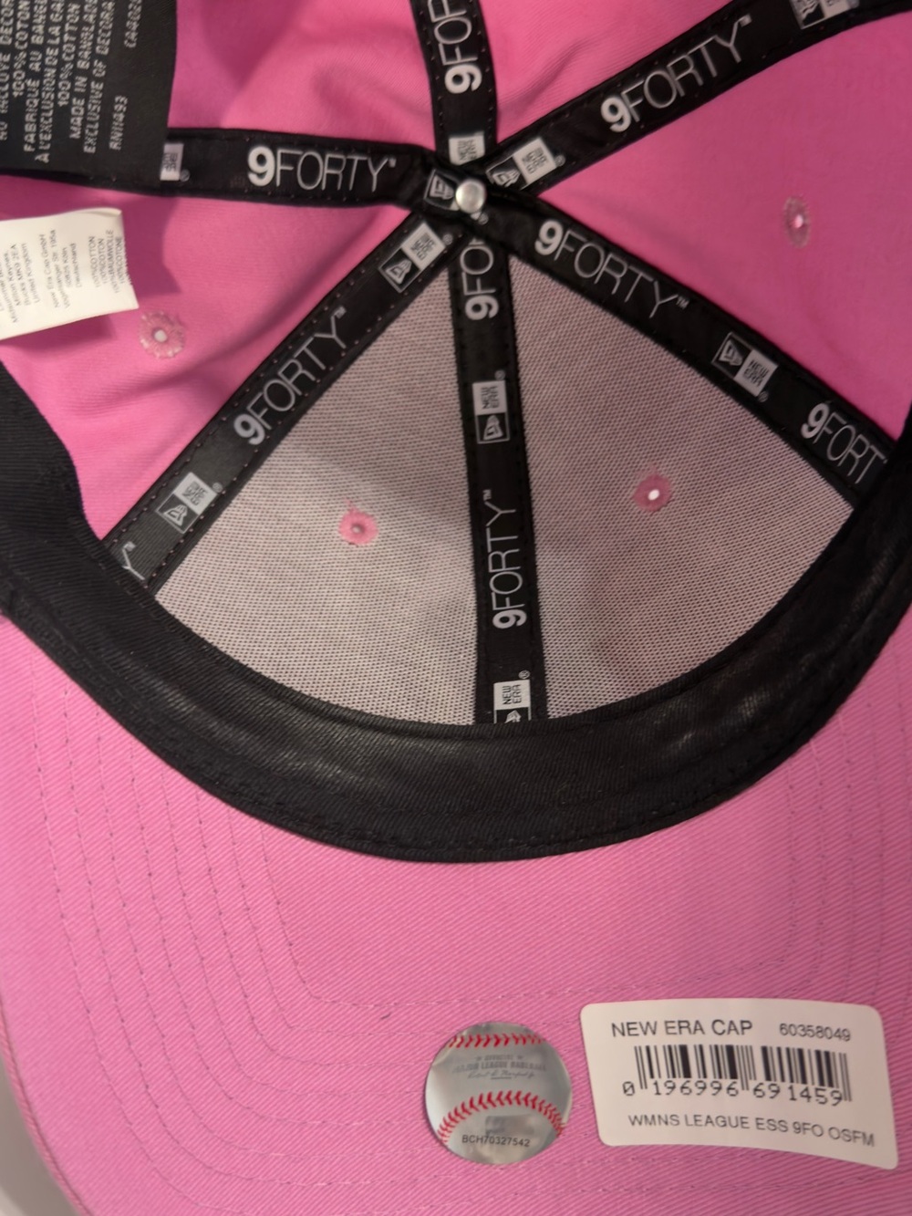 New Era Women's Pink NY Logo Baseball Cap - Picture 7 of 7